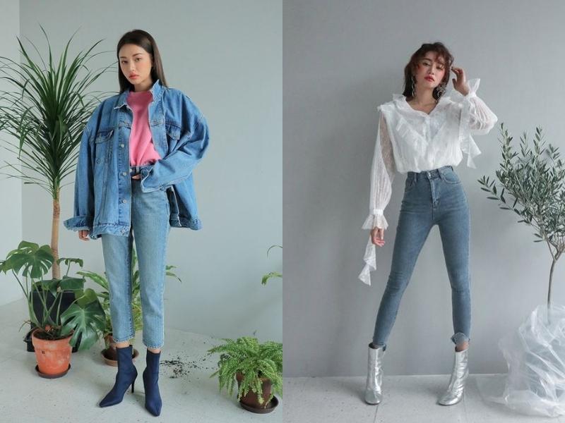 Quần jeans giúp set đồ của bạn trông cá tính hơn (Nguồn: en.stylenanda.com)