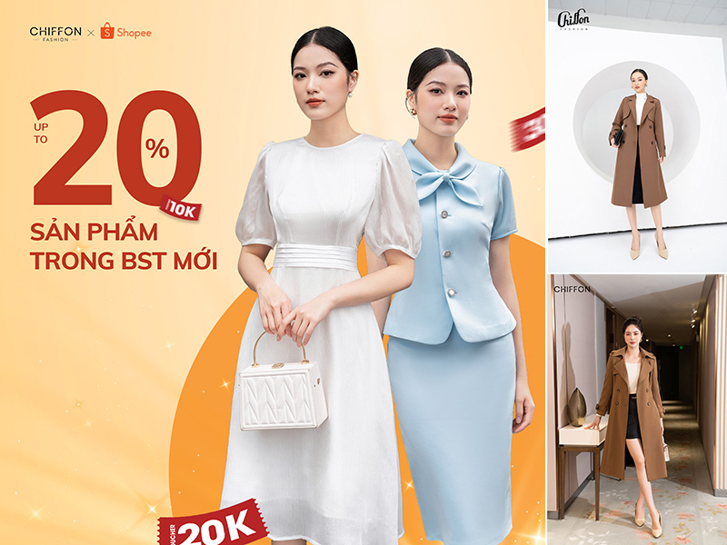 Áo măng tô CHIFFON FASHION dành cho phụ nữ trưởng thành, trang nhã và thanh lịch (Nguồn: Shopee Blog)