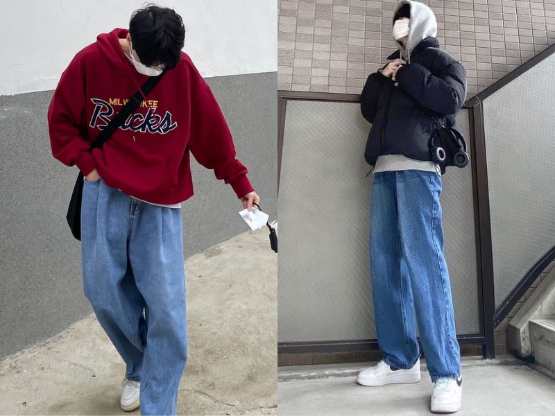 Cách mix đồ với hoodie oversize nam cực bụi bặm và cool ngầu (Nguồn: Shopee.vn)